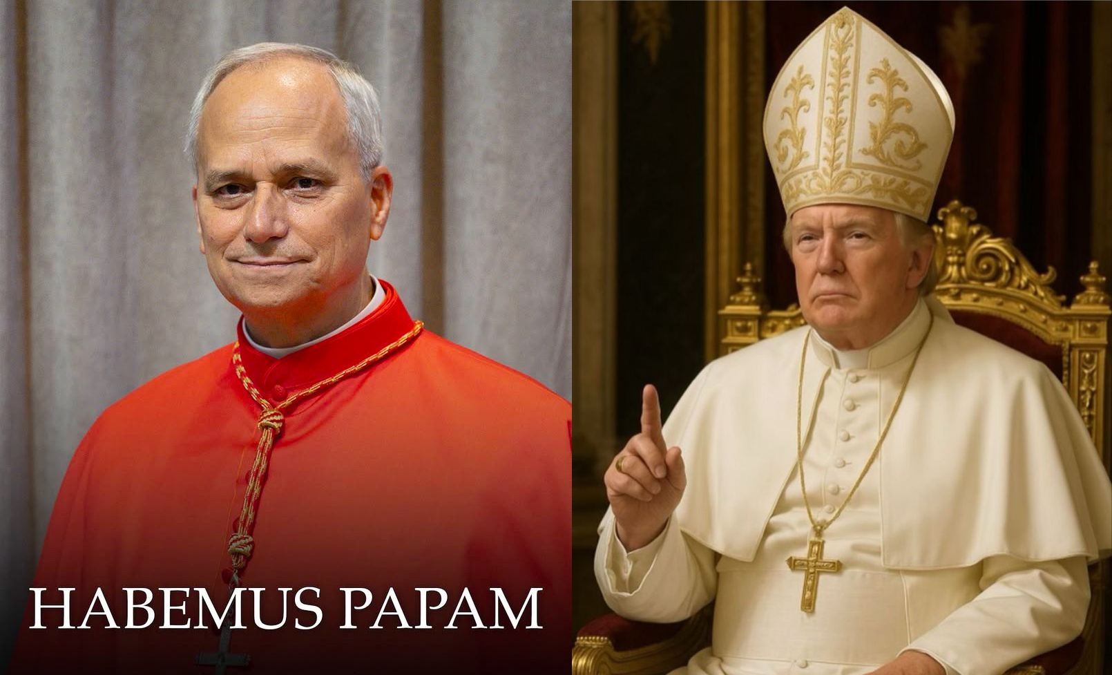 Capa: Trump parabeniza primeiro papa americano: “É uma honra”