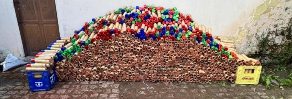 Capa: Fábrica clandestina de fogos de artifício é desativada pela PMBA em Cruz das Almas