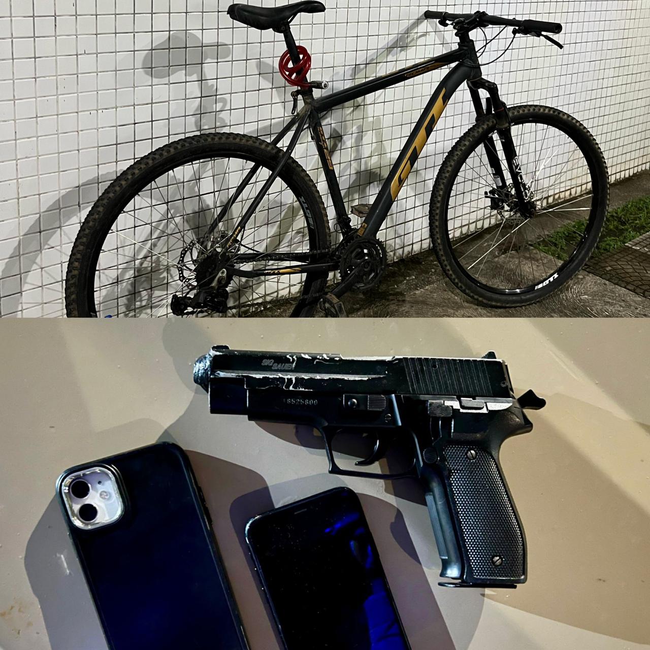 Capa: Acusado de roubar bicicletas esportivas é preso em flagrante na Avenida Paralela