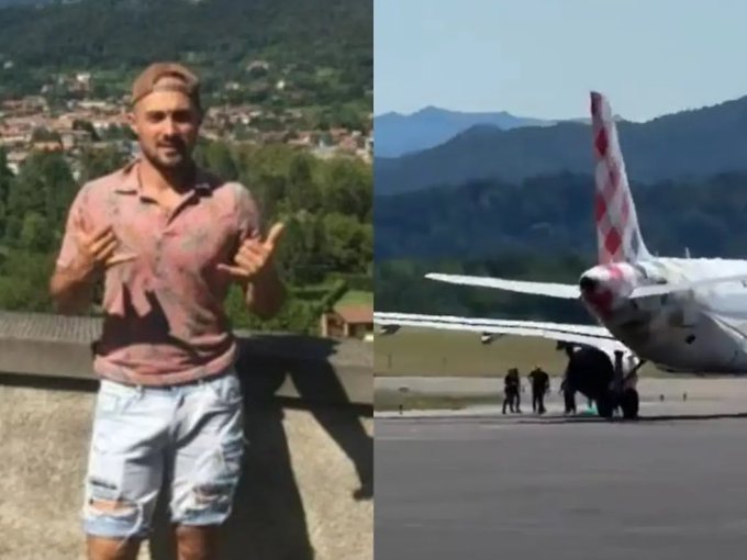 Capa: Homem morre após ser sugado por turbina de avião em aeroporto da Itália