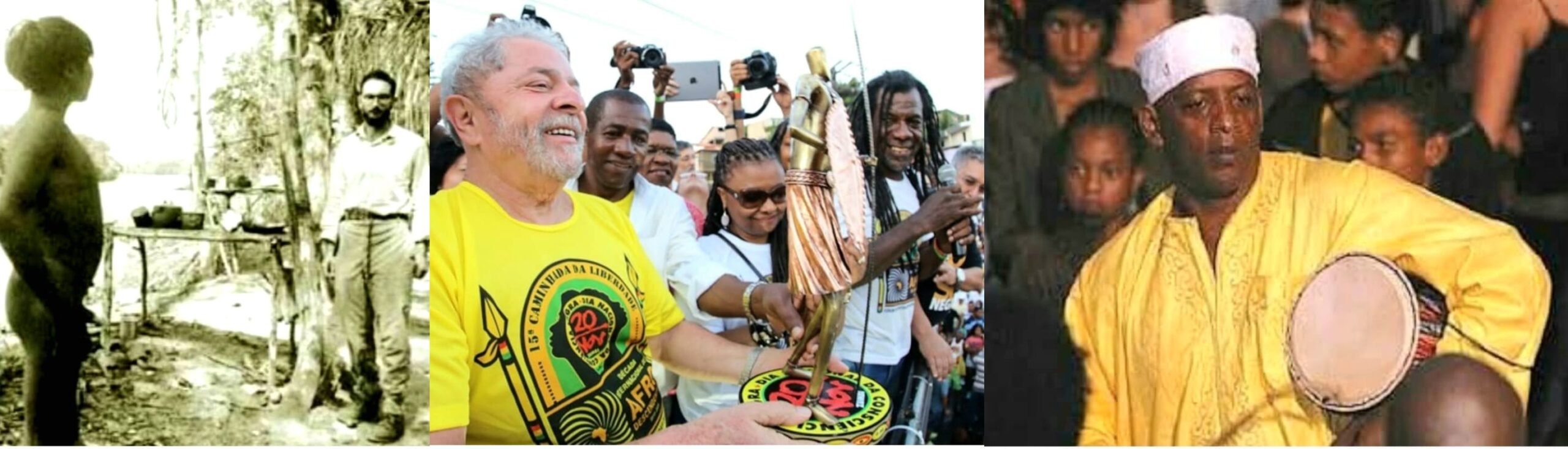 Capa: De Lévy-Strauss a Lula; de Neguinho do samba-reggae a Verequete, Rei do Carimbó