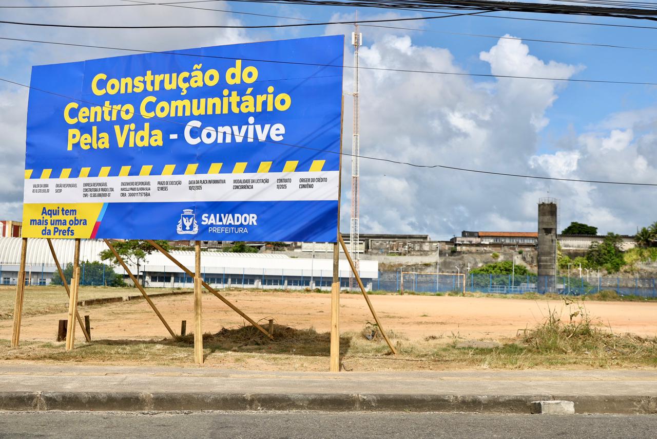 Capa: Prefeitura de Salvador inicia construção do primeiro Centro Comunitário pela Vida do Brasil