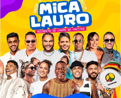 Capa: Xanddy Harmonia e Timbalada e Olodum estão entre as atrações da Mica Lauro