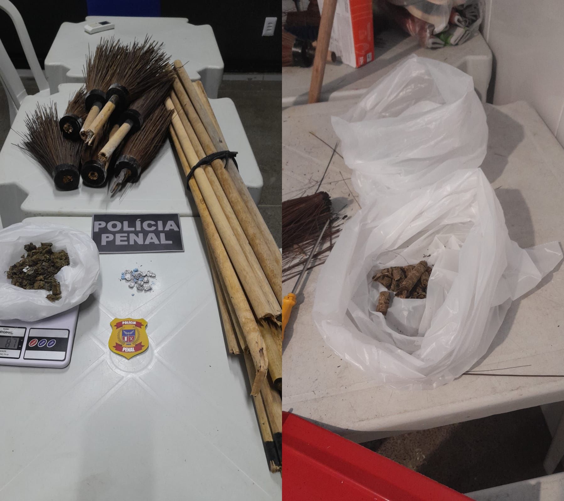 Capa: Drogas escondidas em cabos de vassoura são descobertas em presídio de Itabuna