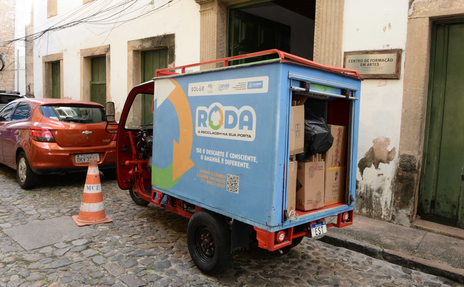 Capa: Projeto Roda avança em Salvador e já soma 62 toneladas de recicláveis coletadas em quase um ano