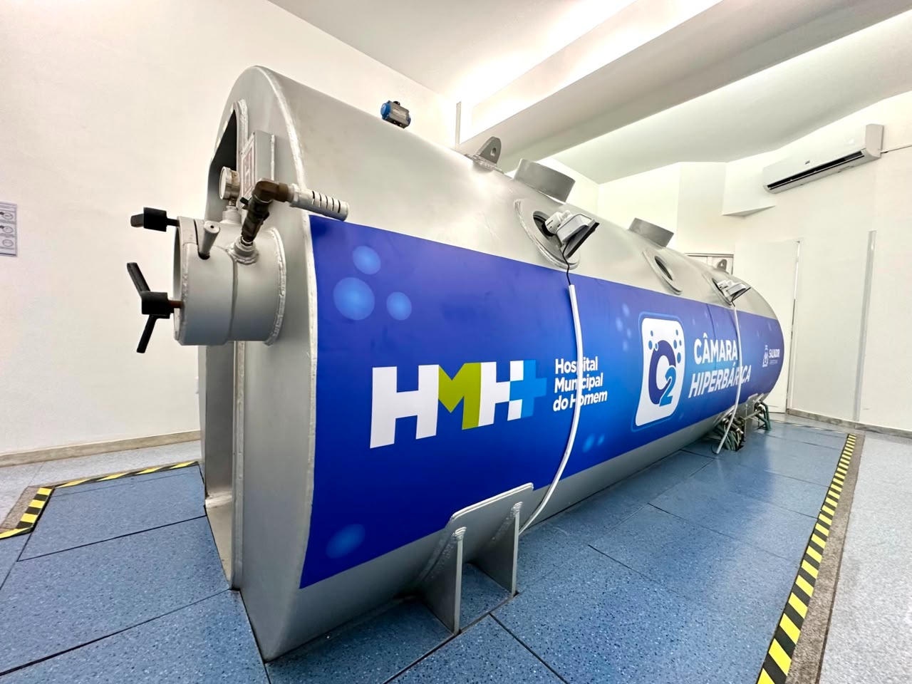 Capa: Hospital Municipal do Homem inicia serviço de oxigenoterapia hiperbárica e amplia assistência a pacientes com feridas complexas