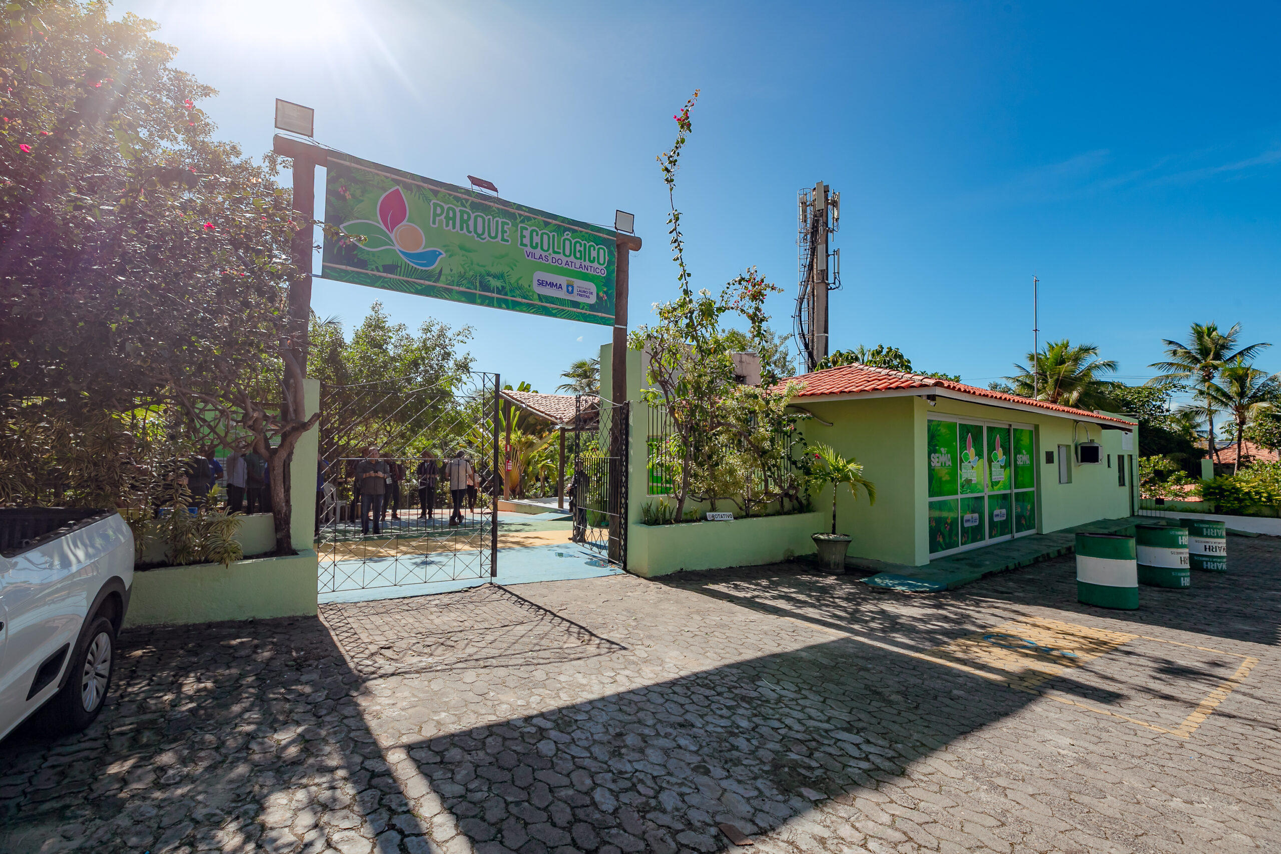 Capa: Parque Ecológico de Lauro de Freitas recebe ponto de coleta de tampinhas e lacres