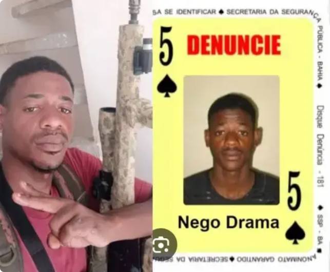 Capa: “Nego Drama”, integrante do Baralho do Crime com sete mandados de prisão, é morto em confronto com a Polícia