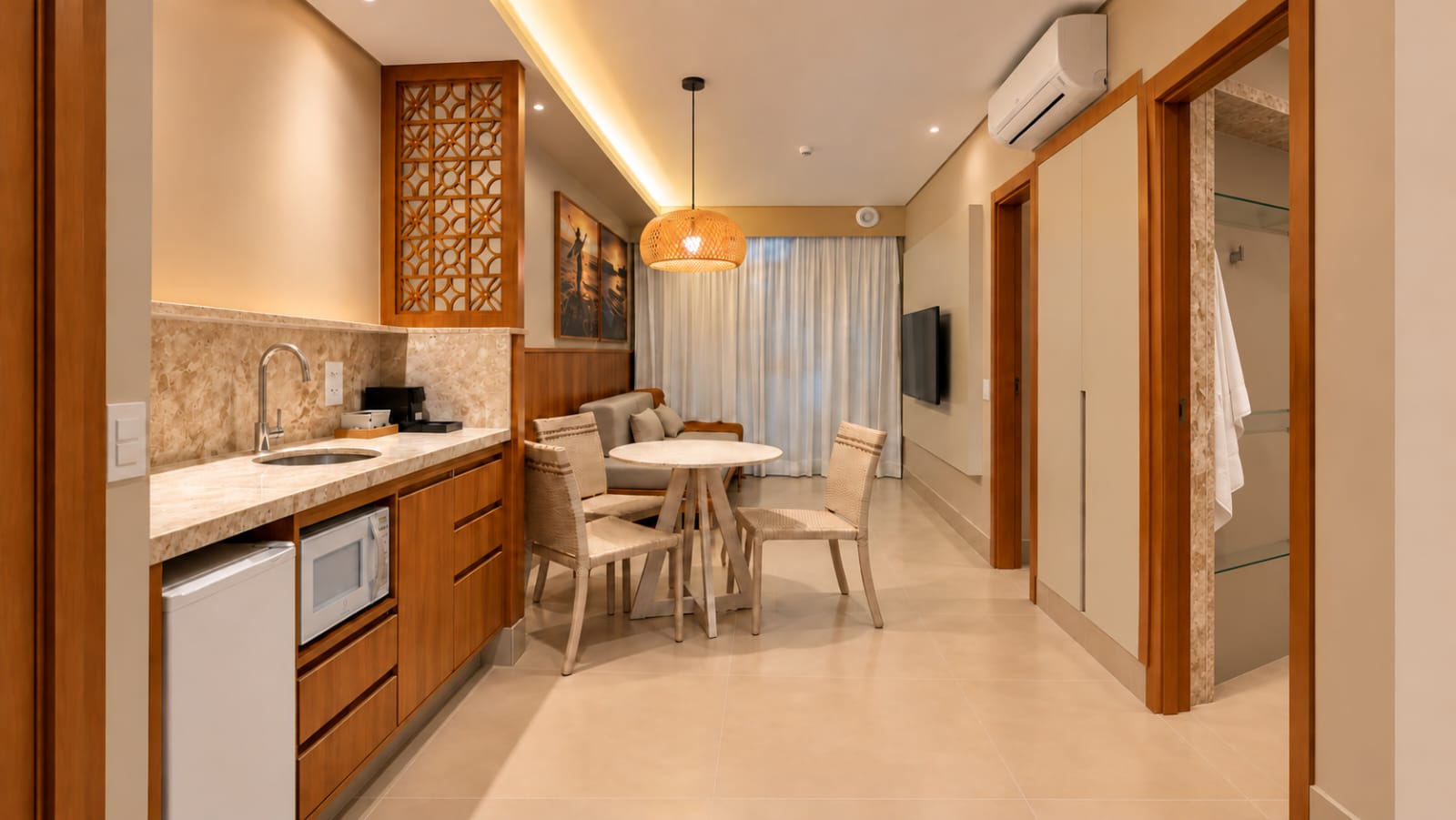 Capa: Village Itaparica inaugura apartamento pronto e decorado no prédio da multipropriedade